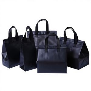 Sacs isothermes personnalisés en non-tissé avec feuille d'aluminium, poignée longue, pour gâteaux, lait, sucre, traiteur, jetables - Product Image 1