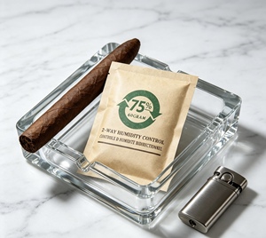 Stabilisateur d'humidité bidirectionnel de petite taille 8g, 62 % HR, pour le stockage des herbes et des cigares, sachet d'humidification pour cigares - Product Image 1