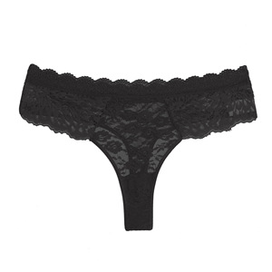 Sexy Patterned bán ren trong suốt thong mềm mại thoải mái thoáng khí giữa tầng của phụ nữ tam giác quần lót - Product Image 5