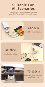 Hot bán Chất lượng cao 120W siêu phí sạc di động dây <span class=keywords><strong>1</strong></span>.2m đa cổng điện thoại <span class=keywords><strong>3</strong></span> trong <span class=keywords><strong>1</strong></span> <span class=keywords><strong>USB</strong></span> sạc cáp cho IOS Android - Product Image 6