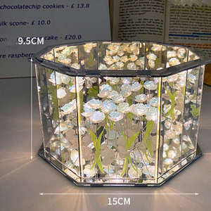 ชุดวัสดุทำโคมไฟกลางคืนรูปดอกกุหลาบแปดเหลี่ยม งานฝีมือ DIY ของขวัญวันเกิด โคมไฟกลางคืนรูปดอกทิวลิป - Product Image 4