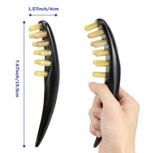 Bâton <span class=keywords><strong>de</strong></span> massage Gua Sha en corne <span class=keywords><strong>de</strong></span> bœuf, outil <span class=keywords><strong>de</strong></span> grattage des méridiens et <span class=keywords><strong>de</strong></span> la tête, thérapie <span class=keywords><strong>de</strong></span> soulagement des points <span class=keywords><strong>de</strong></span> pression, relaxation musculaire des tissus pour la maison et le bureau - Product Image 2