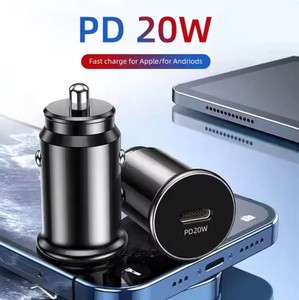20W <span class=keywords><strong>usb</strong></span>-<span class=keywords><strong>c</strong></span>车载充电器，带PD快速充电5V/3A输出，用于手机耳塞摄像头和智能手表点烟器适配器 - Product Image 2