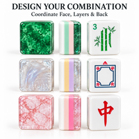 Jeu de Mahjong américain pour 4 joueurs, facile à démarrer pour les débutants, écologique, durable, avec un design portable, faible MOQ pour les commandes personnalisées