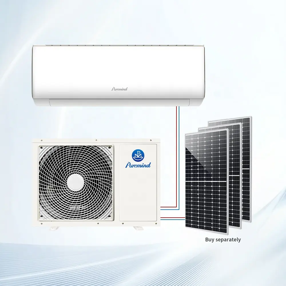 Pur알림 R410a DC/AC 하이브리드 벽걸이 형 태양열 에어컨 집 에너지 절약 12000Btu 16000Btu 24000Btu