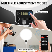 Panel Lampu LED Grosir 2700-6500K, Pencahayaan Isi 2700-6500K, Lampu Fotografi yang Dapat Disesuaikan untuk Siaran Langsung Youtube Tik Tok