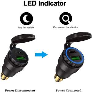Booster DIN H ella à double port USB, QC 3.0, Charge rapide, <span class=keywords><strong>adaptateur</strong></span> d'alimentation, étanche, pour <span class=keywords><strong>moto</strong></span>, nouveau - Product Image 6