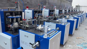 Nueva Línea de Producción, Precio de Fábrica, Máquina Automática de Alta Velocidad para Fabricar Vasos de Papel para Café, Máquina de Bajo Nivel de Fallos - Product Image 2