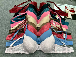 3-b0432 #   Liquidazione a Basso Prezzo: Stock Misto di Reggiseni con Ferretto e Pizzo per Donne Europee e Americane, Taglie Grandi, Stampa Leopardata, <span class=keywords><strong>Intimo</strong></span> Femminile - Product Image 4