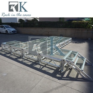 เวทีกระจกทนทาน ปรับระดับความสูงได้ สำหรับงานแต่งงาน - Product Image 5