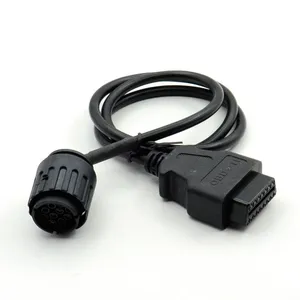 Adaptador de 10 Pines para Motocicletas, Cable ICOM-D de 10 Pines a 16 Pines, Conector de Diagnóstico <span class=keywords><strong>OBD2</strong></span>, Cable de Extensión OBD 2 para Motocicletas - Product Image 1