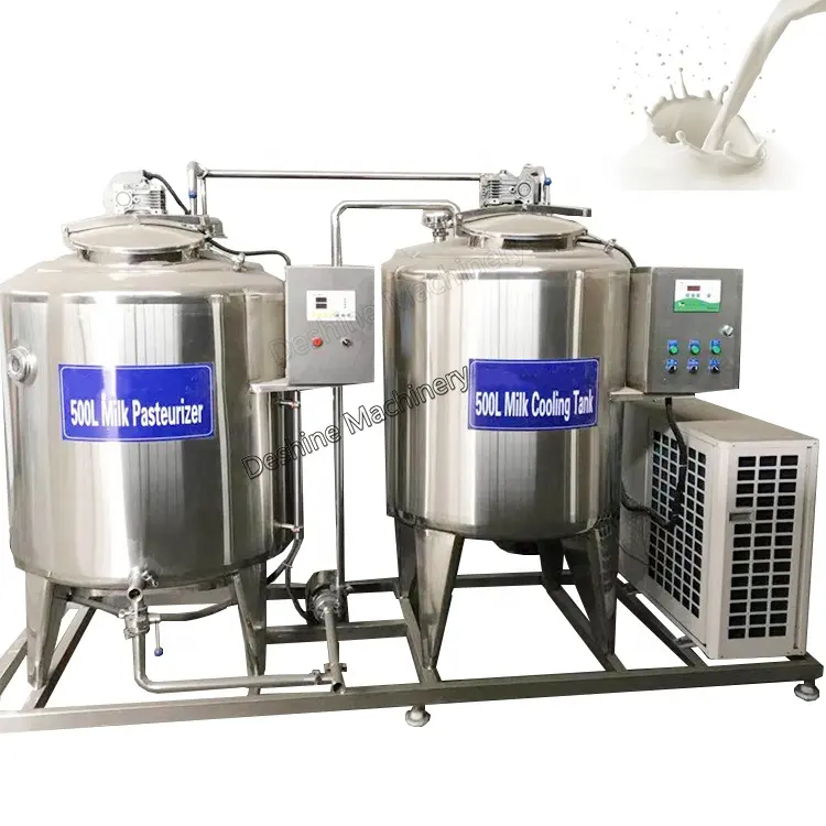 Máquinas de procesamiento de leche de grado alimenticio, máquina de leche pasteurizada automática, línea de producción de yogurt