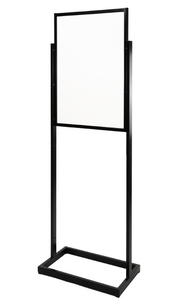 Support de sol publicitaire en métal B1 50*70cm, présentoir de menu, cadre coulissant argent/noir anti-vent <span class=keywords><strong>pour</strong></span> support de sol - Product Image 3