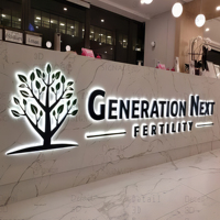 Letrero Metálico 3D con Letras de Canal LED, Señalización Comercial para Negocios, Letrero LED para Exteriores