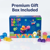 EPT 40PCS Blocs sensoriels en gelée, jouets anti-stress, blocs en gelée pour construire et empiler, balles anti-stress à presser pour enfants
