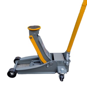 Большой красный 3-тонный гидравлический Напольный домкрат с двойным поршнем, быстрый подъем для автомобиля-Новая Железная конструкция - Product Image 1