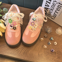 Boucle de chaussure à fleurs perlées Olian Boucle décorative de chaussure de fille haut de gamme Boucle décorative de chaussure d'entraînement allemande de style ballet