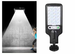 Lampe murale solaire LED extérieure en plastique IP65 avec détecteur de mouvement pour jardin, patio, porte de <span class=keywords><strong>garage</strong></span>, étanche, télécommande, éclairage de sécurité, <span class=keywords><strong>lampadaire</strong></span> - Product Image 6