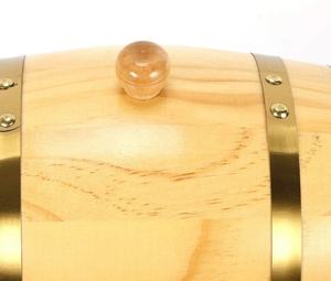 برميل نبيذ خشبي, برميل خشبي 5 لتر لتخزين النبيذ والخمر ويسكي <span class=keywords><strong>Rum</strong></span> مع صنبور وقاعدة - Product Image 5