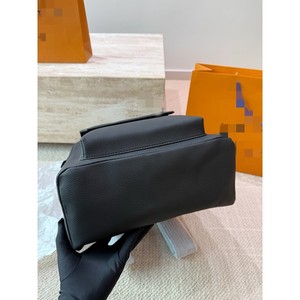 Leather <b>Backpack</b> Black Unisex Laptop Bag With <b>Computer</b> Interlayer Durable Everyday Use Winter 2024 - Product Image 2