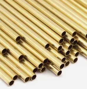 C21000 C22000 Tubo de latón de bronce H59 H62 Tubo de cobre hueco de pared delgada con servicios de soldadura de corte por flexión - Product Image 6