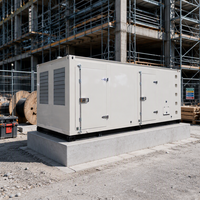 Generator Diesel Industri 500kW 625kva DC 440V Portabel Kedap Suara untuk Konstruksi Pertambangan Pusat Data