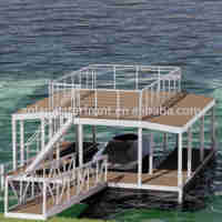 Autres fournitures marines Ponton en aluminium Dock flottant pour bateaux pontons Jet Ski Dock flottant