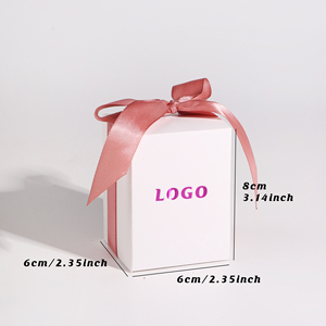 CSMD Chinese Manufacturer <strong>Personal</strong> Logo Accept <strong>Sweets</strong> Packaging Art Paper Material White Wedding Souvenirs Box for Wedding Party - Product Image 3