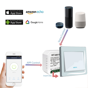Interruptor Inteligente para Automatización del Hogar, Conectado a <span class=keywords><strong>Internet</strong></span>, 10A, Material de PC, Interruptor de Alimentación de 220V, Módulo de Interruptor WiFi Mini de 1 Canal - Product Image 6