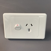 Estándar australiano 10A Punto de alimentación único Enchufe de pared eléctrico USB 250V Tipo de interruptor Polo único Máx. 16A Salida de fábrica