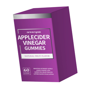 Greenpie Apfelessig-Gummibärchen Natürlicher Fruchtgeschmack 60 Gummis pro Flasche Nahrungsergänzungsmittel für Männer - Product Image 2