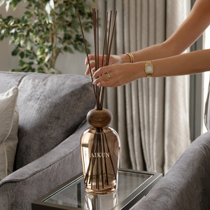 Aikun 2000ml Large Capacity Glass Reed <b>Diffuser</b> Set with Rattan Sticks for Luxury Home Hotel Fragrance Gift Box Wholesale - Product Image 3