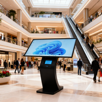 Ikinor Ordinateur tout-en-un 43 pouces Lecteur publicitaire interactif LCD Kiosque numérique Écran tactile Point d'accès Wi-Fi 16 Go de RAM pour intérieur