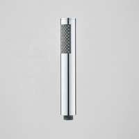 Douche à main moderne 1 mode chromée, design minimaliste cylindrique à large couverture avec sortie d'eau matricielle pour salle de bain