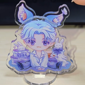 Xúc Tiến sáng tạo tùy chỉnh Lắc tai Acrylic Shaker Keychain di chuyển tùy chỉnh Lắc Acrylic Keychain - Product Image 3