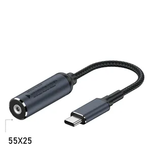 USB tipo-<span class=keywords><strong>C</strong></span> DC 5.5*2.5mm 5.5*2.1mm cavo adattatore 15cm <span class=keywords><strong>V</strong></span> 9/12/15/20 PD100w cavo di alimentazione per fotocamera TPE elettronica strumenti - Product Image 3