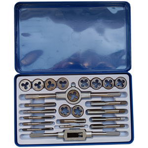 Zhengmao Hardware Tap Die Set 16 Piece Metric Thread Cutting Right Hand Hand <b>Tools</b> for Metal <b>Threading</b> Repair - Product Image 5
