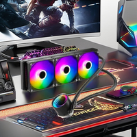 Fantasy WuKongr 360mm CPU liquide refroidisseur avec ventilateur température affichage processeur refroidisseur d'eau pour ventilateurs d'ordinateur AMD Intel