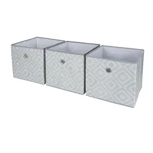 Caixa dobrável de armazenamento de tecido, cubos à prova de umidade caixa de armazenamento de casa