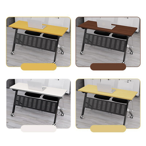 Mini spliceable văn phòng và trường đại học sử dụng bàn lớn và ghế có thể cố định có thể gập lại Minimalism đào tạo bảng - Product Image 2