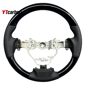 พวงมาลัยหนังแท้ลายไม้สไตล์วินเทจ YTcarbon สำหรับ Leaf 17+ <span class=keywords><strong>Nismo</strong></span> อะไหล่ตกแต่งภายในรถยนต์ JDM - Product Image 6