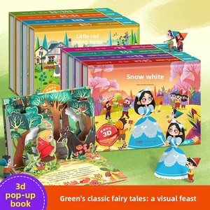 <span class=keywords><strong>Livre</strong></span> pop-up 3D personnalisé à thème Contes de fées de la courge verte, <span class=keywords><strong>livre</strong></span> d'images pour enfants de 4 à 8 ans, cadeau idéal - Product Image 5