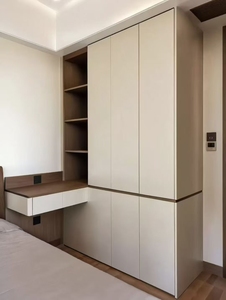 Armario de Dormitorio Blanco de Gran Capacidad, Diseño Moderno y Minimalista, de Madera, con Altura Ajustable - Product Image 4