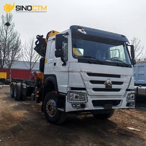 Camión con Grúa Montada Sinotruk HOWO 6X4, Camión de Carga con Brazo Plegable de 12 Toneladas, con Motor, Bomba, Caja de Cambios y Engranajes para Construcción - Product Image 6