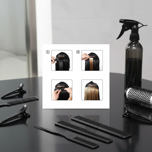 Extensions de cheveux synthétiques longs et lisses pour femmes, adhésives, en PU, sans couture, avec fil résistant à la chaleur, style européen et américain - Product Image 3