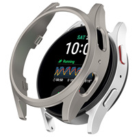 Casing PC Setengah Terbuka untuk Samsung Watch 7 40mm 44mm Aksesoris Pelindung Jam Tangan