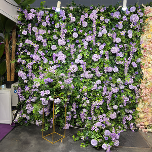 Nuevo diseño hojas artificiales plantas <span class=keywords><strong>de</strong></span> hierba Flor <span class=keywords><strong>de</strong></span> seda artificial pared 3D telón <span class=keywords><strong>de</strong></span> fondo para decoraciones <span class=keywords><strong>de</strong></span> eventos <span class=keywords><strong>de</strong></span> boda - Product Image 2