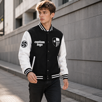 Veste universitaire OEM pour homme, orange beige, en chenille épaisse, avec patchs, corps en laine, manches en cuir, motif personnalisé, veste de style Letterman sur mesure