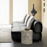 Italienisches Design Luxus Leder Schnitts ofa Komfortable Easy Clean Wasserdichte Modulare Sofa garnitur für Home Apartment Hotel Villa