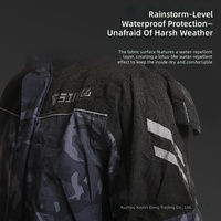 Ensemble imperméable SINOLL pour moto et vélo, veste et pantalon de pluie respirants et légers avec bande réfléchissante